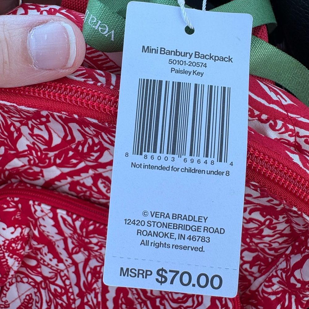 NEW Vera Bradley Mini Banbury Backpack - Picture 3 of 8